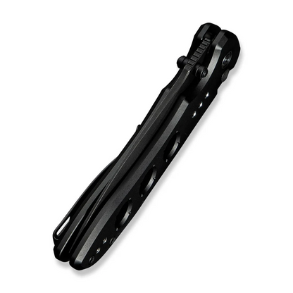 CIVIVI Knives™ Hyperpulse Button Lock C23087A-1 Black Aluminum 14C28N Stainless Steel Pocket Knife