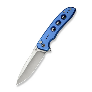 CIVIVI Knives™ Hyperpulse Button Lock C23087A-2 Blue Aluminum 14C28N Stainless Steel Pocket Knife