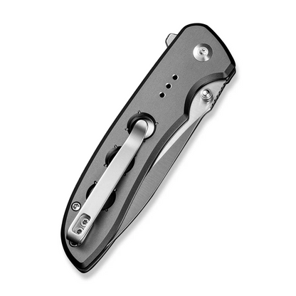 CIVIVI Knives™ Hyperpulse Button Lock C23087A-3 Dark Gray Aluminum 14C28N Stainless Steel Pocket Knife