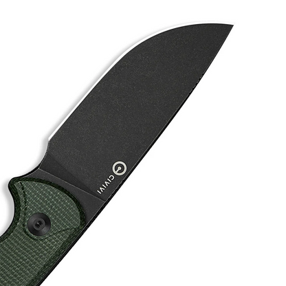 CIVIVI Knives™ Timberbark Fixed Blade C23094-3 Dark Green Canvas Micarta 14C28N Stainless Steel Knife