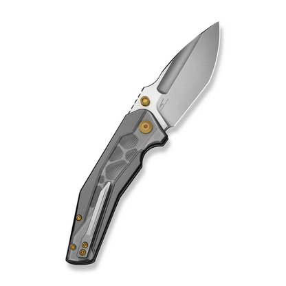 CIVIVI Knives™ Wellmax Button Lock C24008C-1 Aluminum and Clear Lexan 14C28N Stainless Steel Pocket Knife