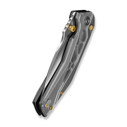 CIVIVI Knives™ Wellmax Button Lock C24008C-1 Aluminum and Clear Lexan 14C28N Stainless Steel Pocket Knife