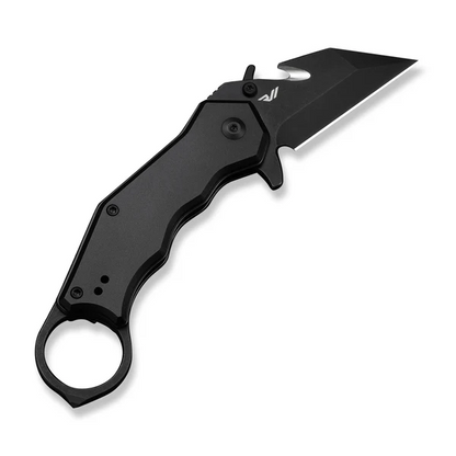 CIVIVI Knives™ Amaroq Button Lock Karambit C24018-2 Black Anodized Aluminum Nitro-V Stainless Steel Pocket Knife
