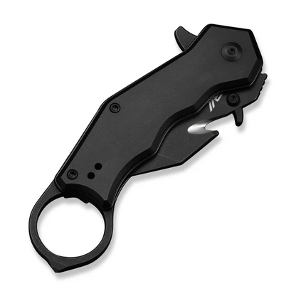 CIVIVI Knives™ Amaroq Button Lock Karambit C24018-2 Black Anodized Aluminum Nitro-V Stainless Steel Pocket Knife