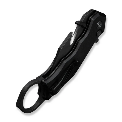CIVIVI Knives™ Amaroq Button Lock Karambit C24018-2 Black Anodized Aluminum Nitro-V Stainless Steel Pocket Knife