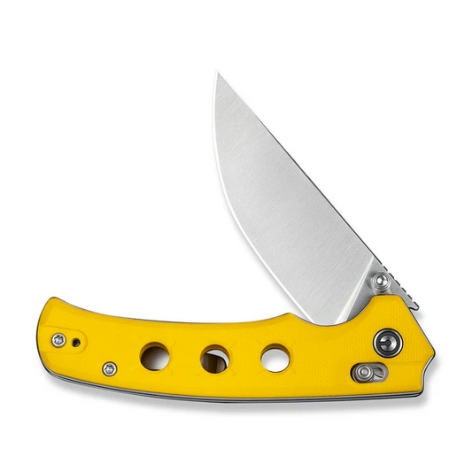 CIVIVI Knives™ Noctis Crossbar Lock C24020C-2 Yellow G10 Nitro-V Stainless Steel Pocket Knife