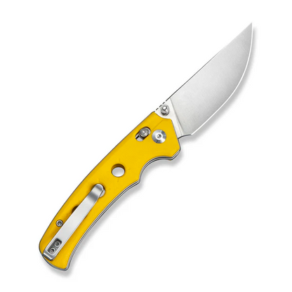 CIVIVI Knives™ Noctis Crossbar Lock C24020C-2 Yellow G10 Nitro-V Stainless Steel Pocket Knife