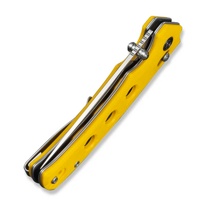 CIVIVI Knives™ Noctis Crossbar Lock C24020C-2 Yellow G10 Nitro-V Stainless Steel Pocket Knife