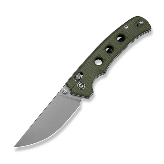CIVIVI Knives™ Noctis Crossbar Lock C24020C-3 Green Canvas Micarta Nitro-V Stainless Steel Pocket Knife