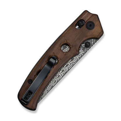 CIVIVI Knives™ Noctis Crossbar Lock C24020C-DS1 Guibourtia Wood Damascus Steel Pocket Knife