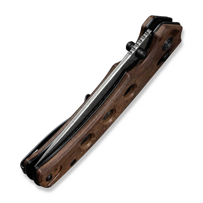 CIVIVI Knives™ Noctis Crossbar Lock C24020C-DS1 Guibourtia Wood Damascus Steel Pocket Knife