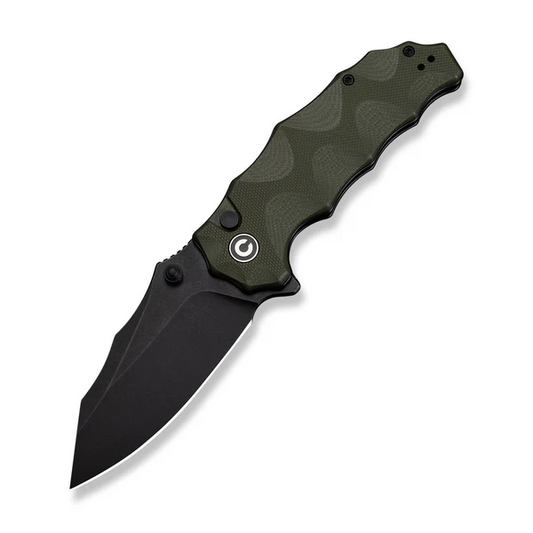 CIVIVI Knives™ Natterjack Button Lock C24028-1 OD Green G10 14C28N Stainless Steel Pocket Knife
