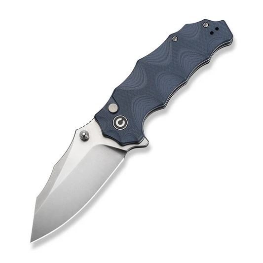 CIVIVI Knives™ Natterjack Button Lock C24028-2 Neutral Blue G10 14C28N Stainless Steel Pocket Knife