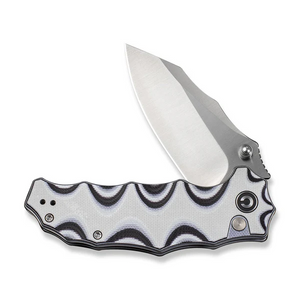 CIVIVI Knives™ Natterjack Button Lock C24028-3 Black & White G10 14C28N Stainless Steel Pocket Knife