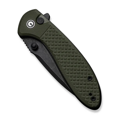 CIVIVI Knives™ Faeger Button Lock C24031-2 OD Green G10 14C28N Stainless Steel Pocket Knife