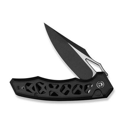CIVIVI Knives™ Anaaki Button Lock C24039-1 Black Anodized Aluminum Nitro-V Stainless Steel Pocket Knife