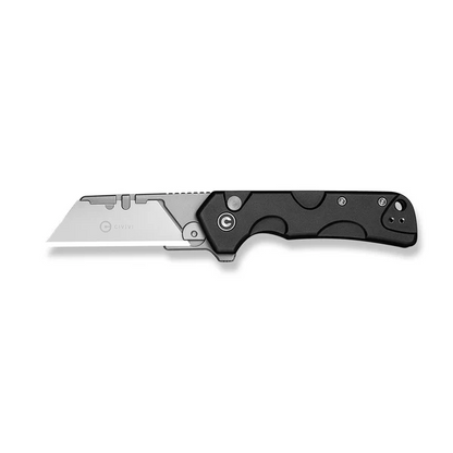 CIVIVI Knives™ Pulsara Utility Button Lock C24041F-1 Black Anodized Aluminum 6Cr13 Razor Steel Pocket Knife