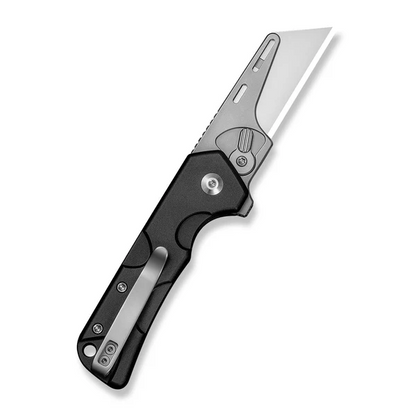CIVIVI Knives™ Pulsara Utility Button Lock C24041F-1 Black Anodized Aluminum 6Cr13 Razor Steel Pocket Knife