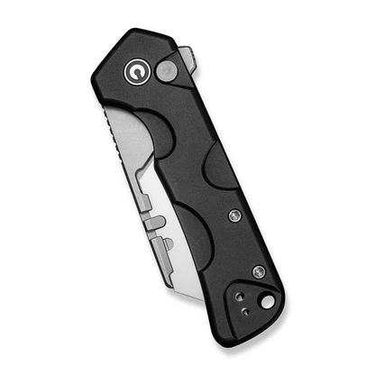 CIVIVI Knives™ Pulsara Utility Button Lock C24041F-1 Black Anodized Aluminum 6Cr13 Razor Steel Pocket Knife