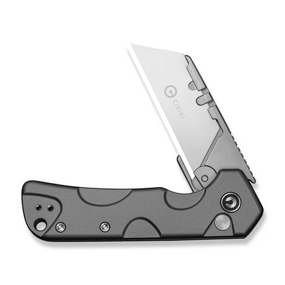 CIVIVI Knives™ Pulsara Utility Button Lock C24041F-4 Gray Anodized Aluminum 6Cr13 Razor Steel Pocket Knife