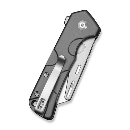 CIVIVI Knives™ Pulsara Utility Button Lock C24041F-4 Gray Anodized Aluminum 6Cr13 Razor Steel Pocket Knife