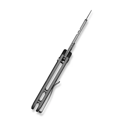 CIVIVI Knives™ Pulsara Utility Button Lock C24041F-4 Gray Anodized Aluminum 6Cr13 Razor Steel Pocket Knife
