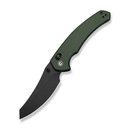 CIVIVI Knives™ Sixgill Crossbar Lock C24050-3 Green Canvas Micarta Nitro-V Stainless Steel Pocket Knife