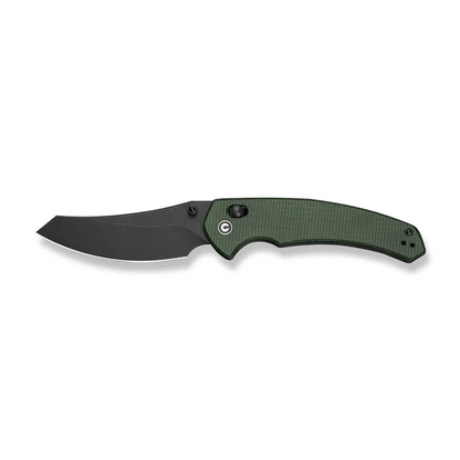CIVIVI Knives™ Sixgill Crossbar Lock C24050-3 Green Canvas Micarta Nitro-V Stainless Steel Pocket Knife