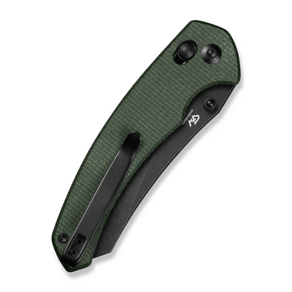 CIVIVI Knives™ Sixgill Crossbar Lock C24050-3 Green Canvas Micarta Nitro-V Stainless Steel Pocket Knife