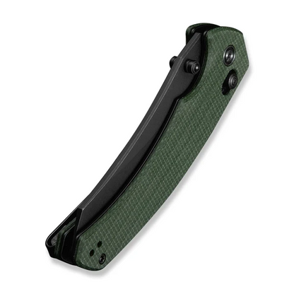 CIVIVI Knives™ Sixgill Crossbar Lock C24050-3 Green Canvas Micarta Nitro-V Stainless Steel Pocket Knife