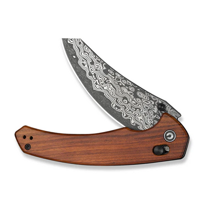 CIVIVI Knives™ Sixgill Crossbar Lock C24050-DS1 Guibourtia Wood Damascus Steel Pocket Knife