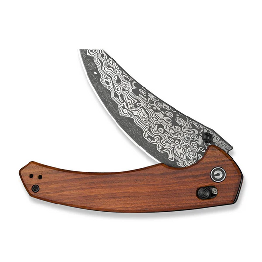 CIVIVI Knives™ Sixgill Crossbar Lock C24050-DS1 Guibourtia Wood Damascus Steel Pocket Knife