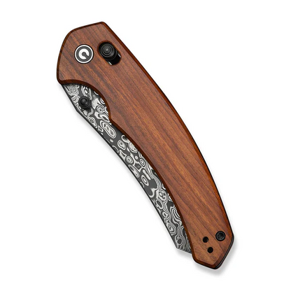CIVIVI Knives™ Sixgill Crossbar Lock C24050-DS1 Guibourtia Wood Damascus Steel Pocket Knife