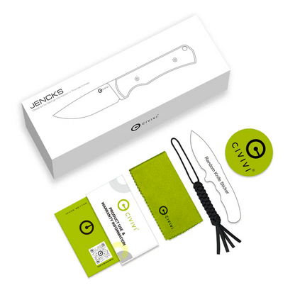 CIVIVI Knives™ Jencks Fixed Blade C24051-2 OD Green G10 14C28N Stainless Steel Knife