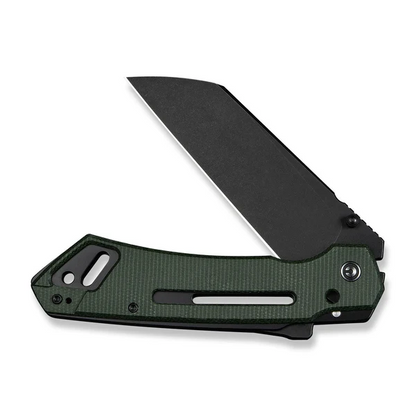 CIVIVI Knives™ Buster FG Superlock C24052-3 Green Canvas Micarta Nitro-V Stainless Steel Pocket Knife