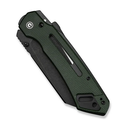 CIVIVI Knives™ Buster FG Superlock C24052-3 Green Canvas Micarta Nitro-V Stainless Steel Pocket Knife