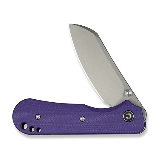 CIVIVI Knives™ Crabby Liner Lock C24055-2 Purple G10 14C28N Stainless Steel Pocket Knife
