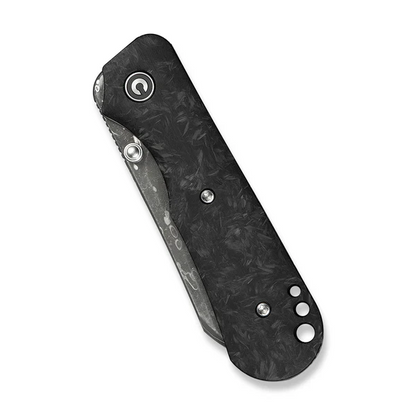 CIVIVI Knives™ Crabby Liner Lock C24055-DS1 Shredded Carbon Fiber Damascus Steel Pocket Knife