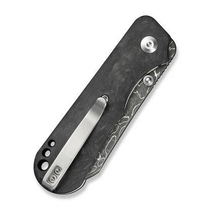 CIVIVI Knives™ Crabby Liner Lock C24055-DS1 Shredded Carbon Fiber Damascus Steel Pocket Knife