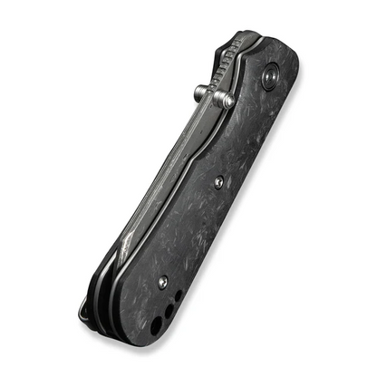 CIVIVI Knives™ Crabby Liner Lock C24055-DS1 Shredded Carbon Fiber Damascus Steel Pocket Knife