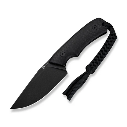 CIVIVI Knives™ Gander Fixed Blade C24058B-2 Black Canvas Micarta 14C28N Stainless Steel Knife