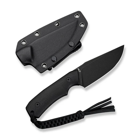 CIVIVI Knives™ Gander Fixed Blade C24058B-2 Black Canvas Micarta 14C28N Stainless Steel Knife