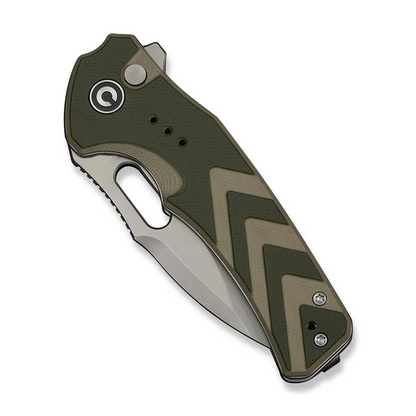 CIVIVI Knives™ Vexron Button Lock C24066-2 OD Green & Tan G10 14C28N Stainless Steel Pocket Knife
