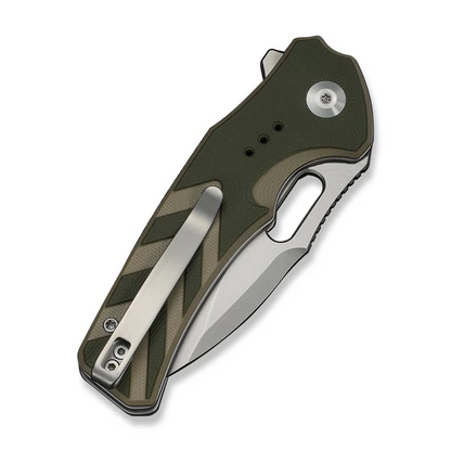 CIVIVI Knives™ Vexron Button Lock C24066-2 OD Green & Tan G10 14C28N Stainless Steel Pocket Knife