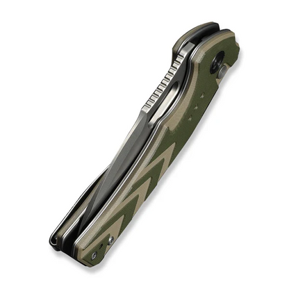 CIVIVI Knives™ Vexron Button Lock C24066-2 OD Green & Tan G10 14C28N Stainless Steel Pocket Knife