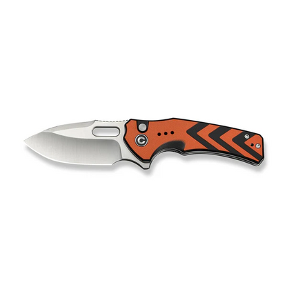 CIVIVI Knives™ Vexron Button Lock C24066-3 Orange & Black G10 14C28N Stainless Steel Pocket Knife