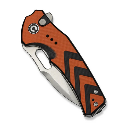 CIVIVI Knives™ Vexron Button Lock C24066-3 Orange & Black G10 14C28N Stainless Steel Pocket Knife