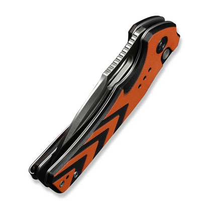 CIVIVI Knives™ Vexron Button Lock C24066-3 Orange & Black G10 14C28N Stainless Steel Pocket Knife