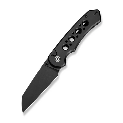 CIVIVI Knives™ Pragma Prime Button Lock C24067-1 Black Anodized Aluminum 14C28N Stainless Steel Pocket Knife