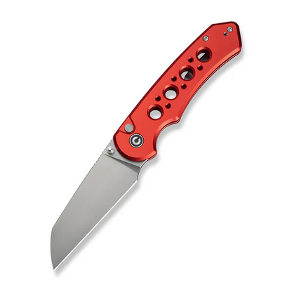 CIVIVI Knives™ Pragma Prime Button Lock C24067-2 Red Anodized Aluminum 14C28N Stainless Steel Pocket Knife